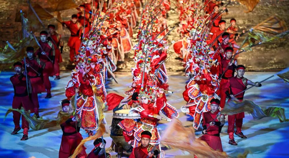 來，找一找全運會上的傳統(tǒng)文化元素