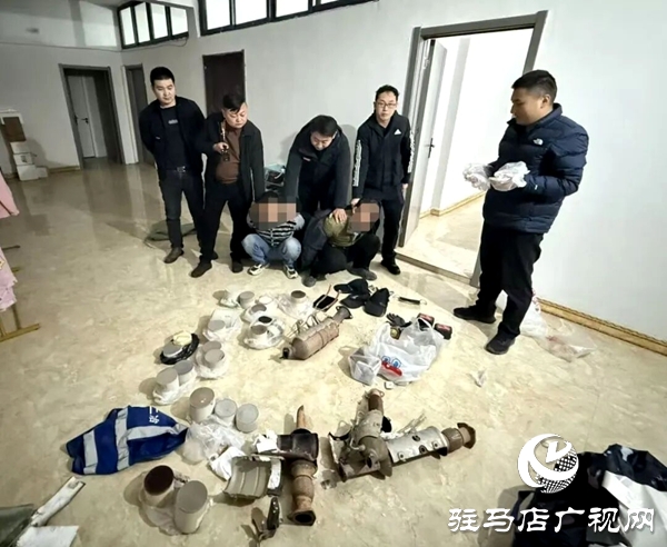 平輿警方成功偵破系列三元催化器被盜案