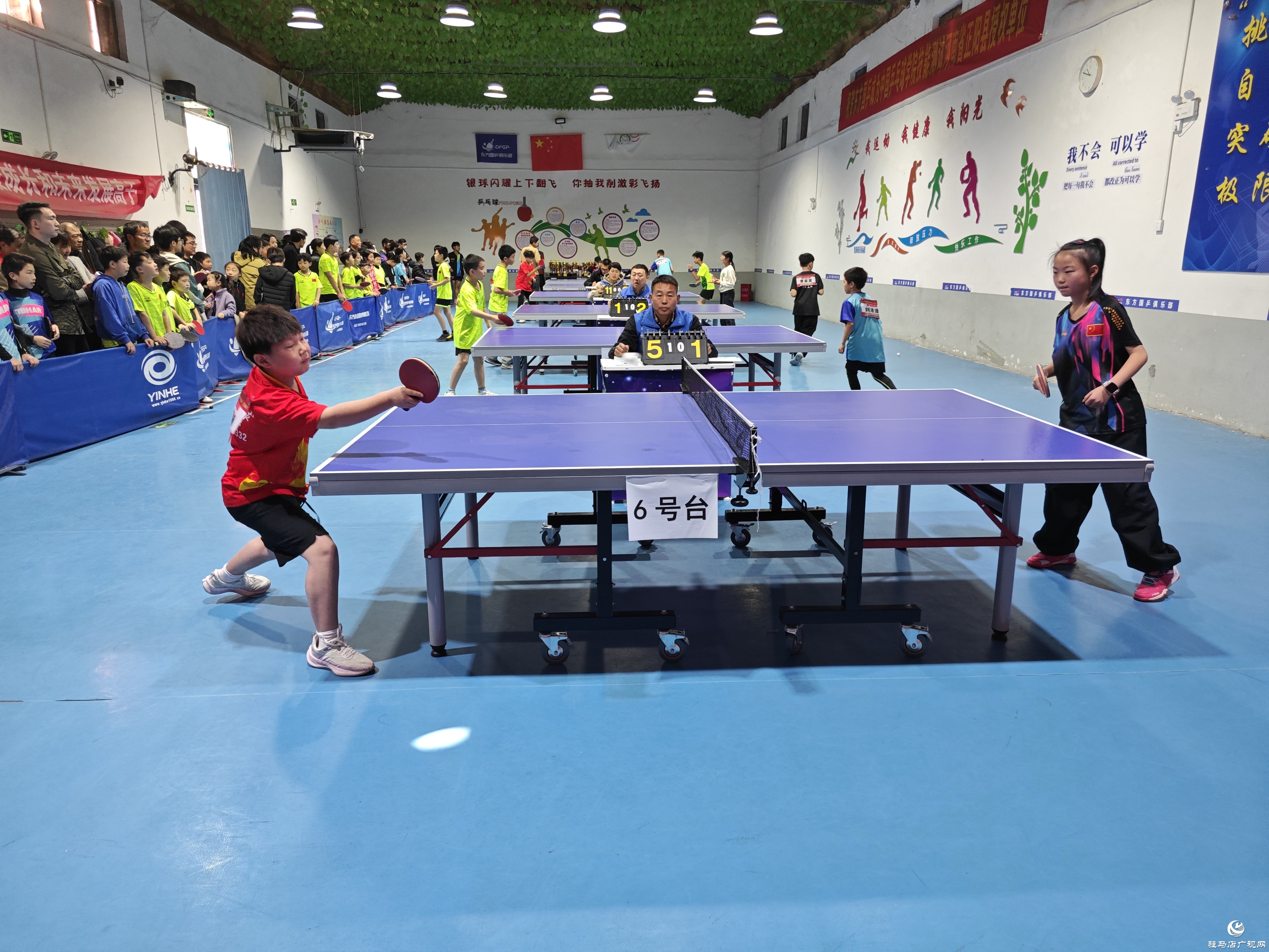 駐馬店市青少年乒乓球巡回賽來到正陽