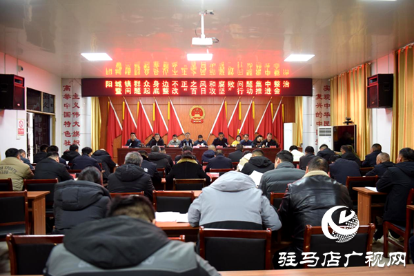 平輿縣陽城鎮(zhèn)召開群眾身邊不正之風(fēng)和腐敗問題集中整治暨問題起底整改“百日攻堅”行動動員會