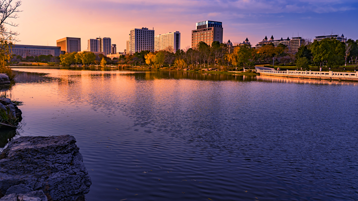 縣區(qū)動(dòng)態(tài) | 金輝染玉帶 樹(shù)影繪冬卷