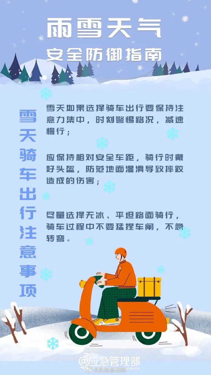 雨雪天氣安全出行指南