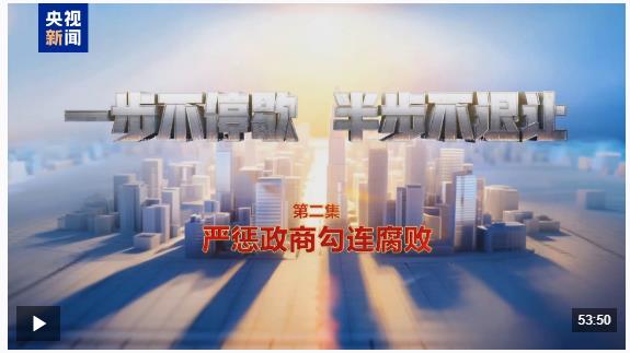 視頻丨嚴懲政商勾連腐敗！年度反腐大片播出第二集