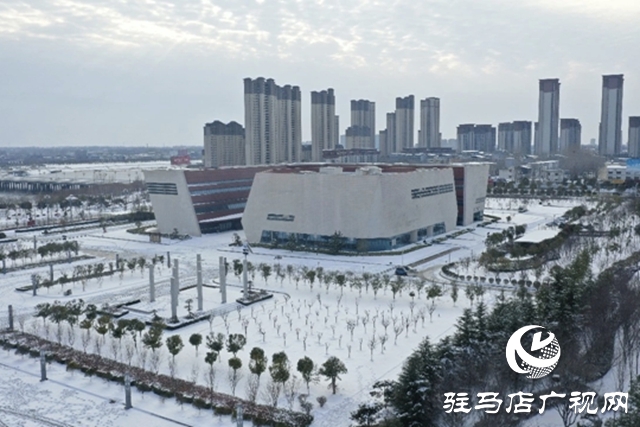 【大美天中】鳥瞰雪后泌陽:銀裝素裹映天光 小城美卷入畫來