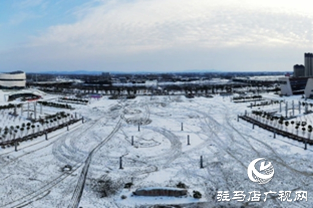 【大美天中】鳥瞰雪后泌陽:銀裝素裹映天光 小城美卷入畫來
