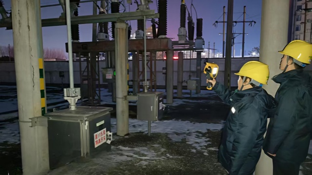 國網(wǎng)新蔡縣供電公司：寒潮天氣保供電夜巡特巡護(hù)光明