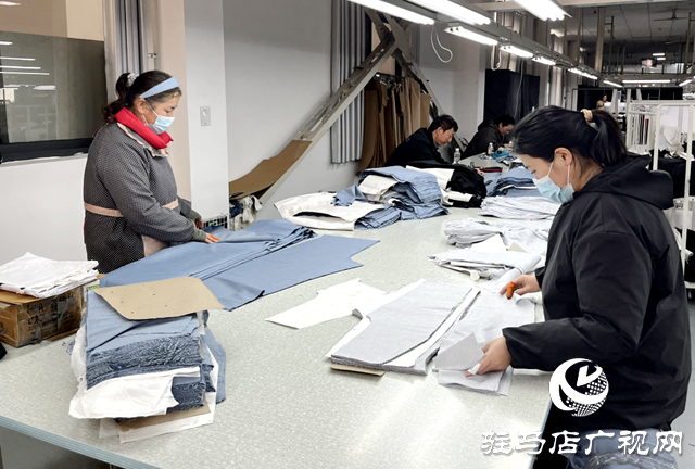新蔡三源制衣:車間趕工忙 沖刺一季度“開門紅”