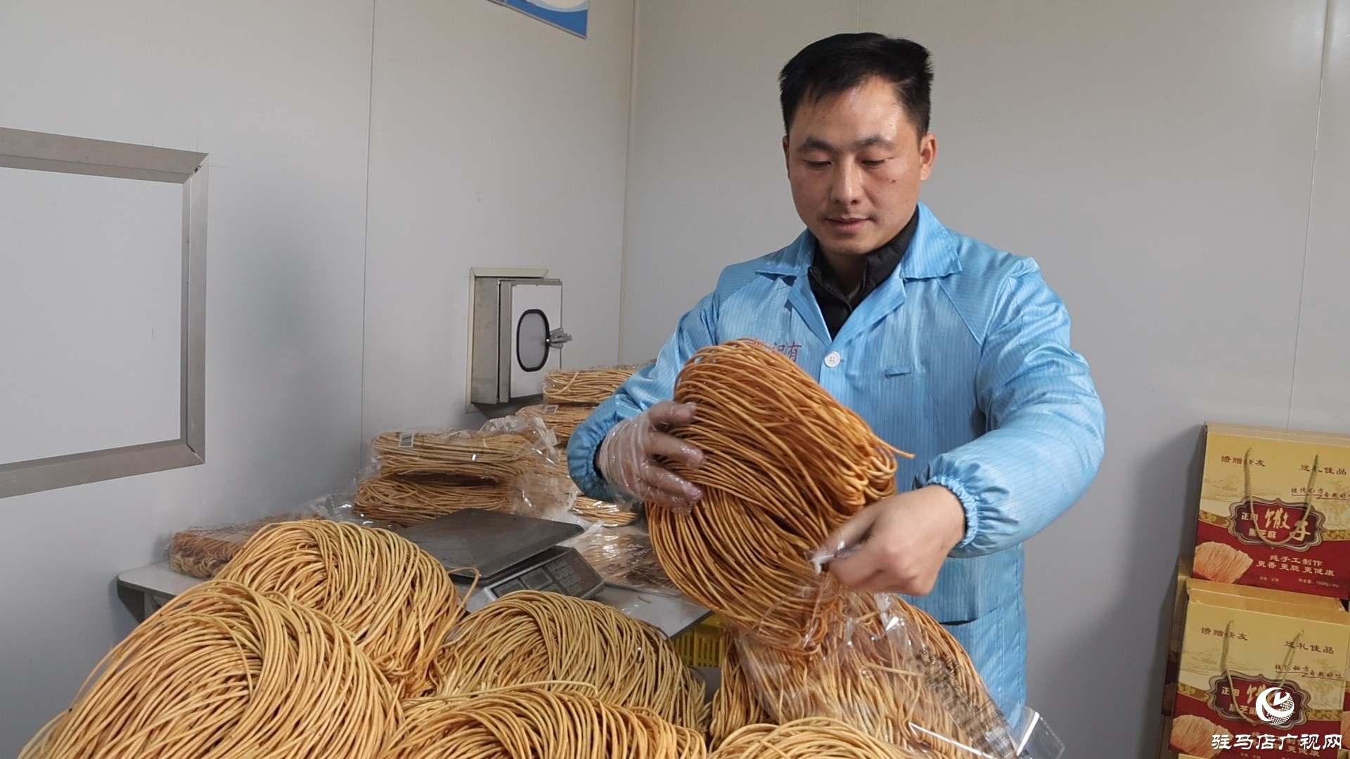 正陽手工馓子“云端”香飄全國