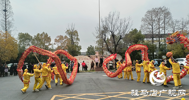 鑼鼓喧天彩龍舞 胡廟鄉(xiāng)里年味足