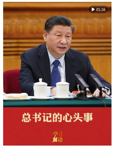學(xué)習(xí)新語(yǔ)·兩會(huì)｜總書(shū)記的心頭事